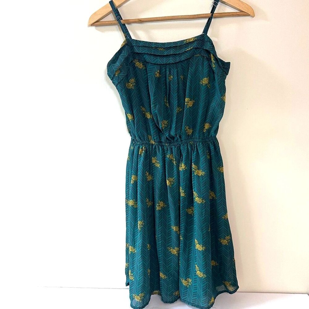 Women's Mossimo Supply Co. Green Dress Spaghetti Straps Size Medium M